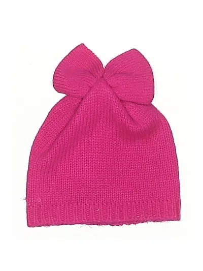 Pre-owned Betsey Johnson Kids' Beanie Hat In Pink