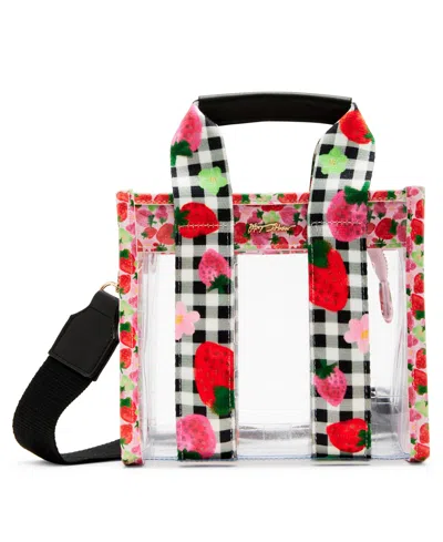 Betsey Johnson Berry Clear Mini Tote In Multi