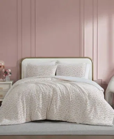 Betsey Johnson Betseys Leopard Burnout Velvet Comforter Set In Neutral