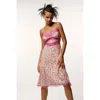 Betsey Johnson Betseys Sleeveless Ribbon Dress Coral In Pink