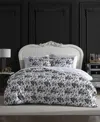 Betsey Johnson Betseys Toile 3 Piece Duvet Cover Set, Full/queen In Black