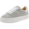 Betsey Johnson Sidny All-over Sneaker In Rhinestones In Silver