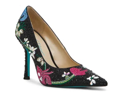Betsey Johnson Brice Pump In Black Floral