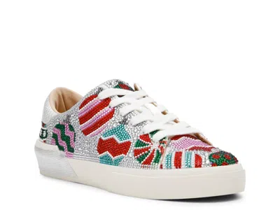 Betsey Johnson Callie Ornament Sneaker In Multi