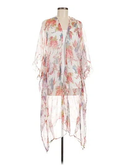 Pre-owned Betsey Johnson Cardigan Sweater In White