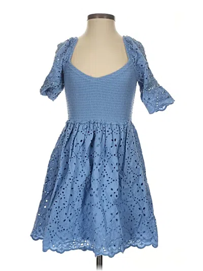 Pre-owned Betsey Johnson Casual Dress In Blue