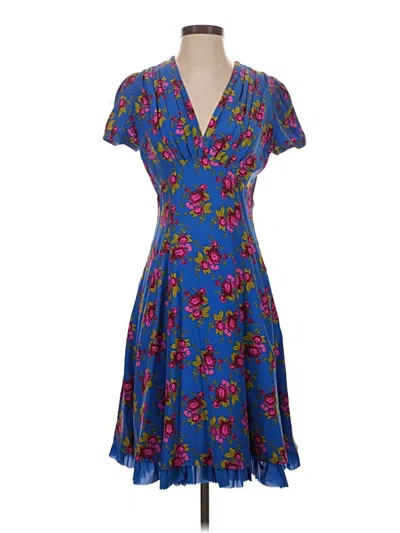Pre-owned Betsey Johnson Casual Dress In Blue
