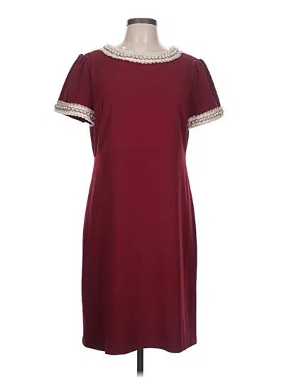 Pre-owned Betsey Johnson Casual Dress In Burgundy