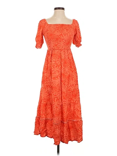 Pre-owned Betsey Johnson Casual Dress In Orange