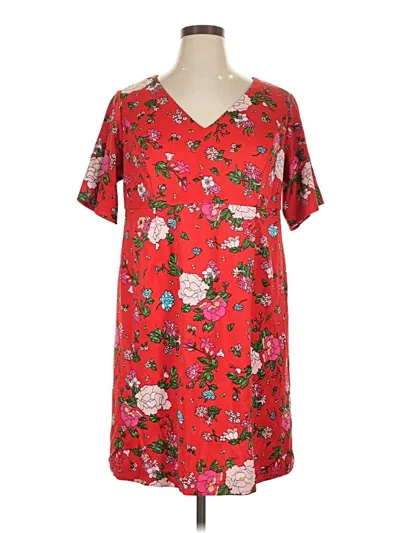 Pre-owned Betsey Johnson Casual Dress In Red