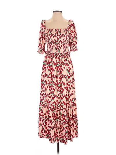 Pre-owned Betsey Johnson Casual Dress In Red