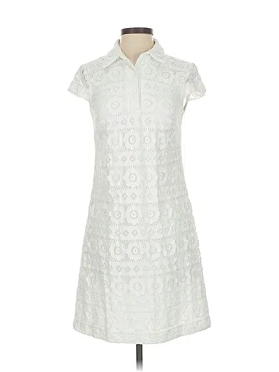 Pre-owned Betsey Johnson Casual Dress In White