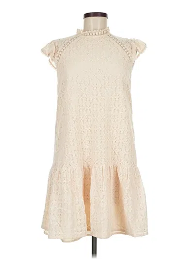 Pre-owned Betsey Johnson Casual Dress In White