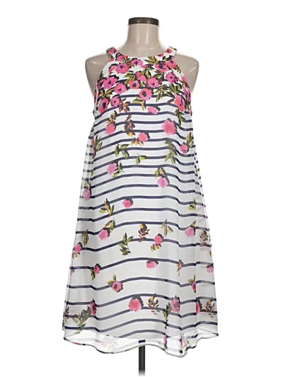 Pre-owned Betsey Johnson Casual Dress In White