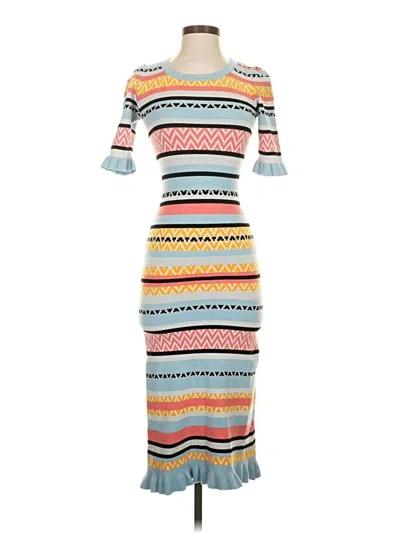 Pre-owned Betsey Johnson Casual Dress In Yellow