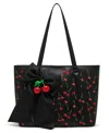 BETSEY JOHNSON CHERRY BEST MEDIUM TOTE BAG