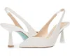 Betsey Johnson Clark Pumps Women's Us 11 Ivory Rhinestone Kitten Heel Khd2133