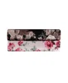 Betsey Johnson Classic Floral Ultra Soft Plush Fleece Throw, 70" X 50" In Black,tan