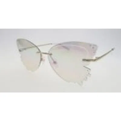 Betsey Johnson Clear Butterfly Ladies Sunglasses 10266353.cgr Gldclr In Multi
