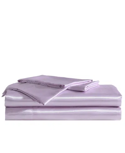 Betsey Johnson Closeout!  Satin 4-pc. Sheet Set, Queen In Purple
