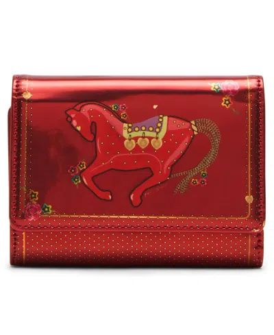 Betsey Johnson Cny Wallet In Red