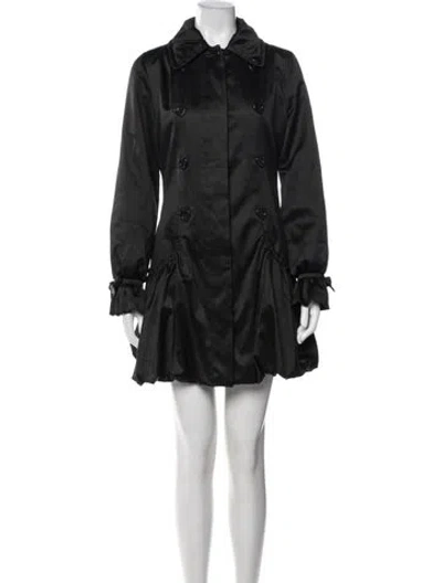Pre-owned Betsey Johnson Coat In Black