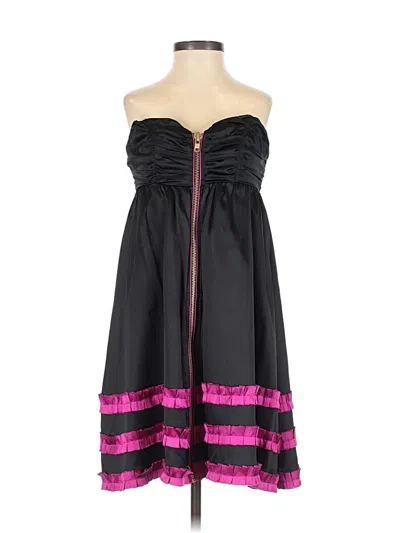 Pre-owned Betsey Johnson Cocktail Dress In Black