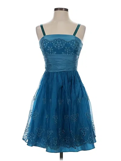 Pre-owned Betsey Johnson Cocktail Dress In Blue