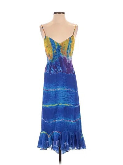 Pre-owned Betsey Johnson Cocktail Dress In Blue