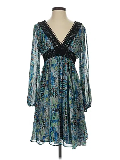 Pre-owned Betsey Johnson Cocktail Dress In Blue