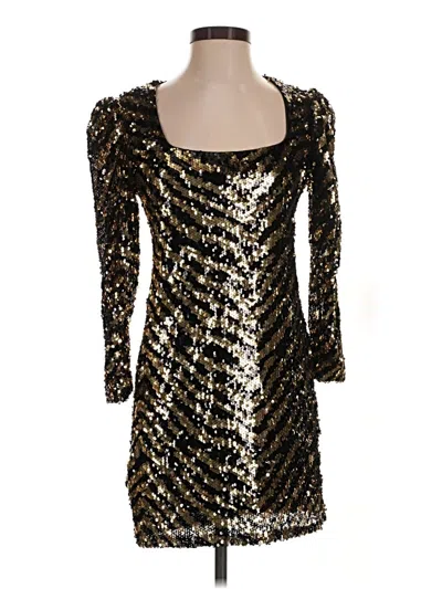 Pre-owned Betsey Johnson Cocktail Dress In Gold