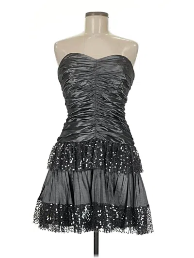 Pre-owned Betsey Johnson Cocktail Dress In Silver