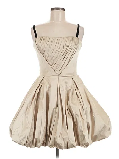 Pre-owned Betsey Johnson Cocktail Dress In Tan
