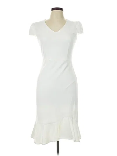 Pre-owned Betsey Johnson Cocktail Dress In White