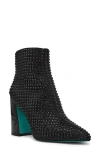 Betsey Johnson Colby Embellished Bootie In Black,black