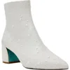 BETSEY JOHNSON CORRY WOMENS IRIDESCENT POINTED TOE BOOTIES