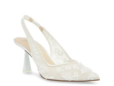 Betsey Johnson Cosmo Pump In White