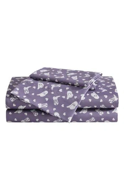 Betsey Johnson Cowgirl Disco Sheet Set In Purple