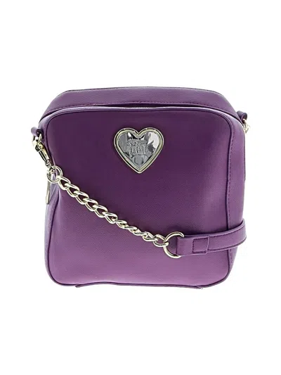 Pre-owned Betsey Johnson Crossbody Bag In Purple