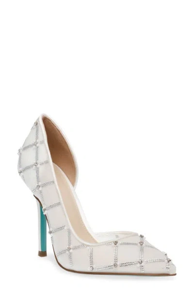 BETSEY JOHNSON BETSEY JOHNSON CRUZE HALF D'ORSAY POINTED TOE PUMP