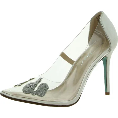 Betsey Johnson Demi Womens Bridal Pumps In Multi
