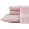 Betsey Johnson Diamond Lace 200 Thread Count Cotton Percale Sheet Set In Lt-pastel Pink