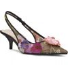 Betsey Johnson Dian Slingback Pump In Black Floral