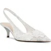Shop Betsey Johnson Dian Slingback Pump In Ivory