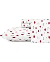 Betsey Johnson Dnu  Love Lips Ultra Soft Microfiber Sheet Set In Multi