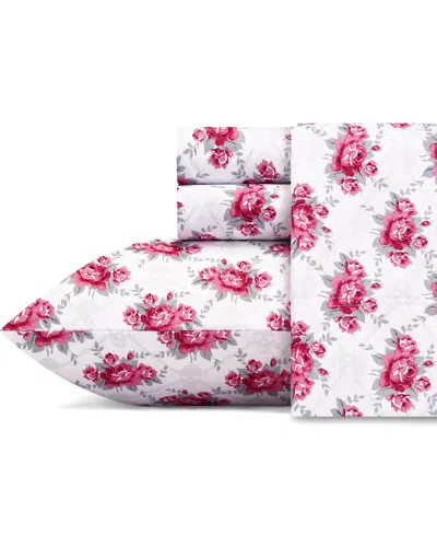 BETSEY JOHNSON DNU BETSEY JOHNSON SKULL ROSE TRELLIS ULTRA SOFT MICROFIBER SHEET SET