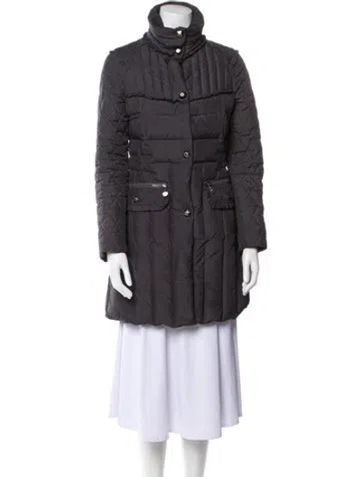Pre-owned Betsey Johnson Down Coat In Gray