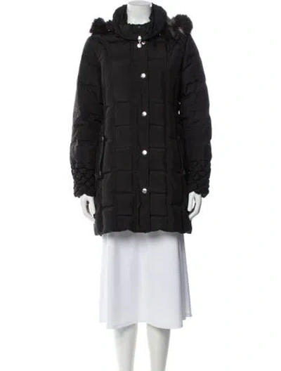 Pre-owned Betsey Johnson Down Jacket In Black