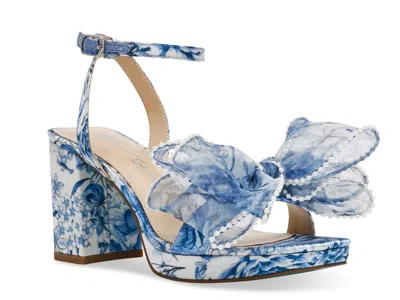 Betsey Johnson Duke Platform Sandal In Blue
