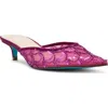 Betsey Johnson Ellis Sequin Mule In Pink